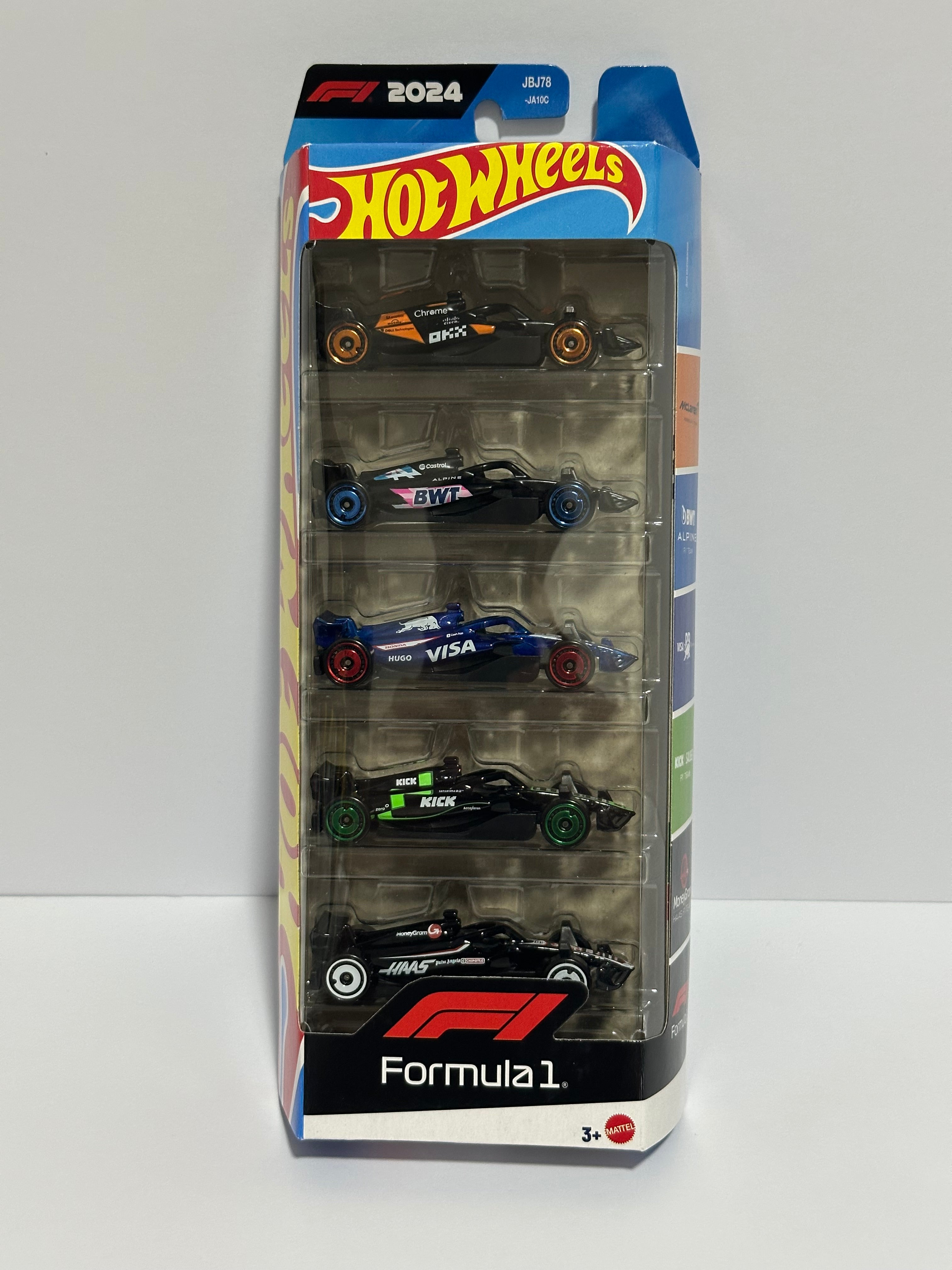 Hot Wheels 2024 Formula 1 5-pack