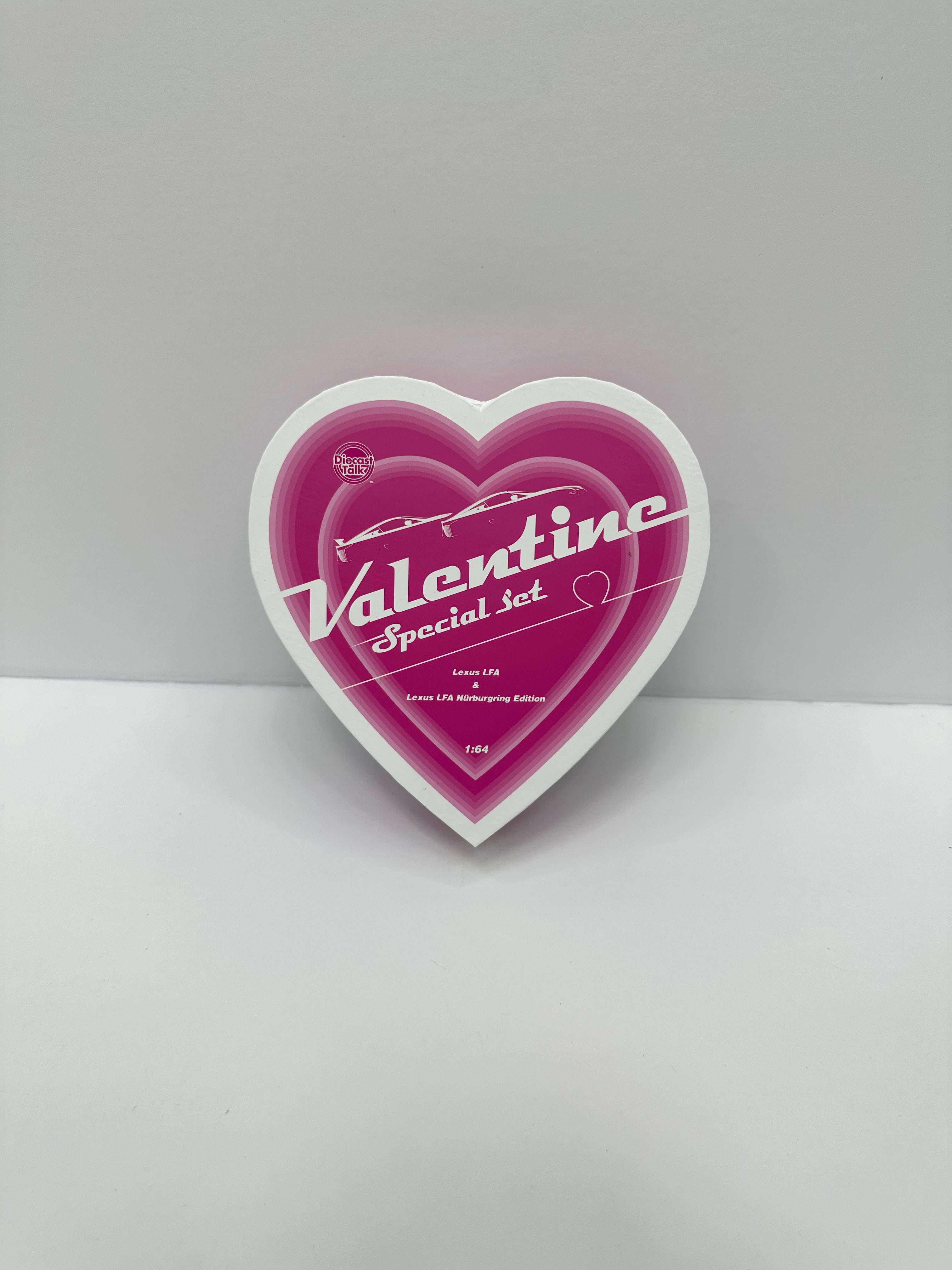 Diecast Talk Exclusive Valentine Special Set - Lexus LFA & Lexus LFA Nürburgring Edition